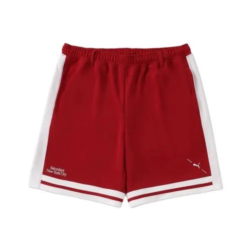PUMA Red Men's Casual Shorts PUMA Красные Мужские Повседневные Шорты