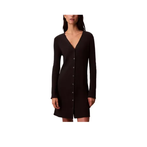 CALVIN KLEIN Длинное платье с длинными рукавами женское