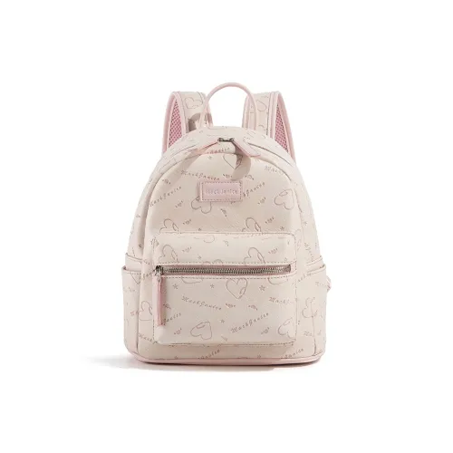 MACKJANICE Полиуретан Рюкзак Стандартный Женский Морозный Розовый