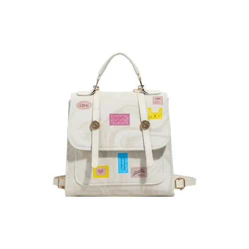 Miss Angel ПУ (полиуретан) Рюкзак Стандартный Женский Экрю