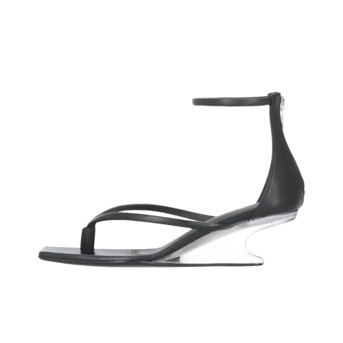 RICK OWENS совместный бренд RO one Ремень Сандалии 5 см Женские Черный