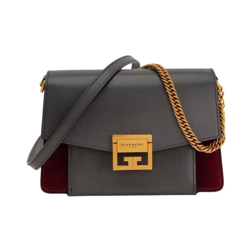 Givenchy GV3 Series Замша Плечевая Сумка Маленькая Женская Серого Цвета