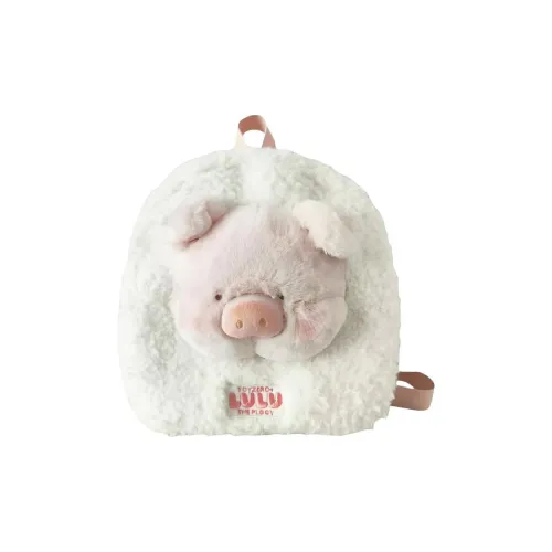 KKV Plush Backpack Standard Women's White