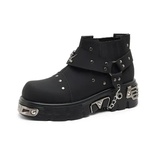 Lanza Короткий Мартин Ботинок 5 см Мужской Черный