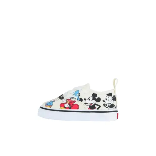 Disney x Vans Аутентичный Низкий Топ Обувь для малышей Белый Infant и Toddler