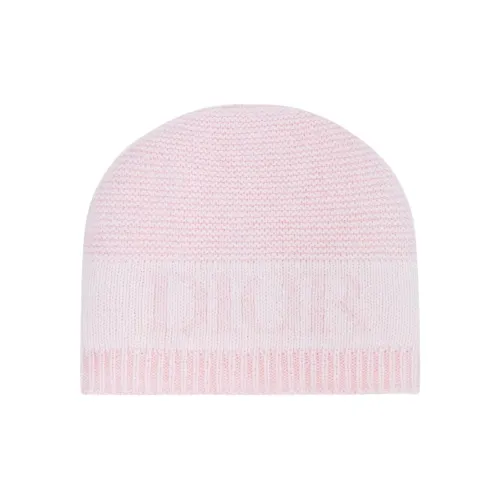DIOR Шапки-бини из овечьей шерсти для детей светло-розовый