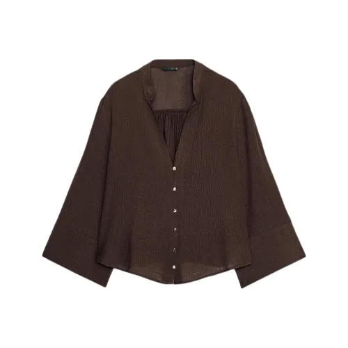 ZARA Коричневые Женские Рубашки