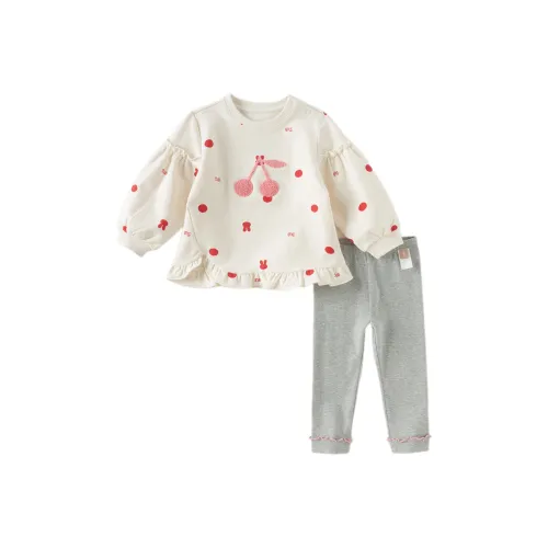 DAVE&BELLA Экрю с принтом Унисекс Комбинезоны / Ластовицы