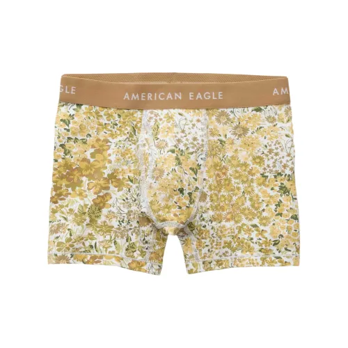 AMERICAN EAGLE Желтый Зеленый Мужские боксер-шорты