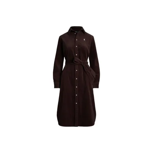 Polo Ralph Lauren Длинное платье с длинными рукавами женское
