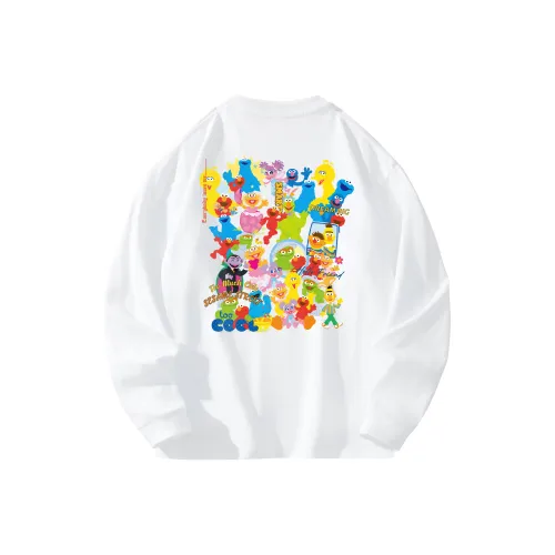 Улица Сезам Длинный рукав Т-рубашка Унисекс