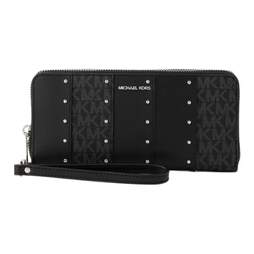 MICHAEL KORS Jet Set Буква Кошелек Большой Женский Черный