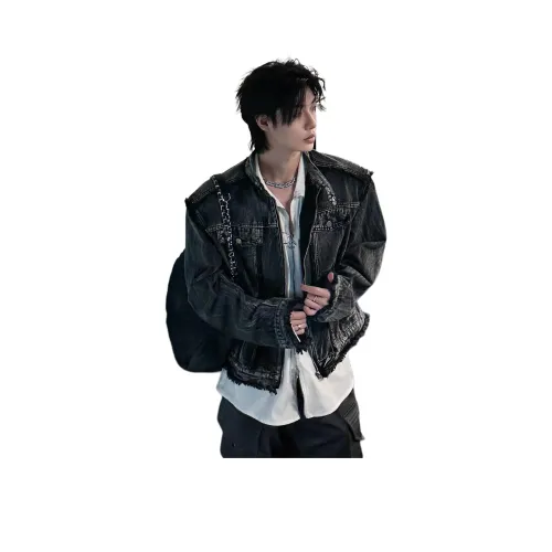 UPWARD LAB Серый Унисекс Джинсовые Куртки