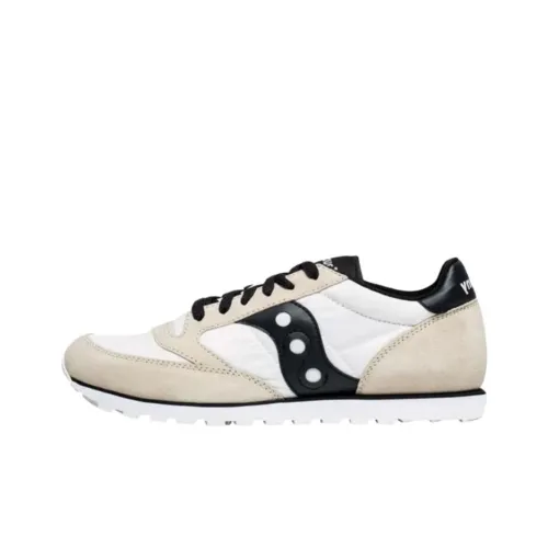 Saucony Jazz Low Беговые кроссовки Мужские Белый-коричневый