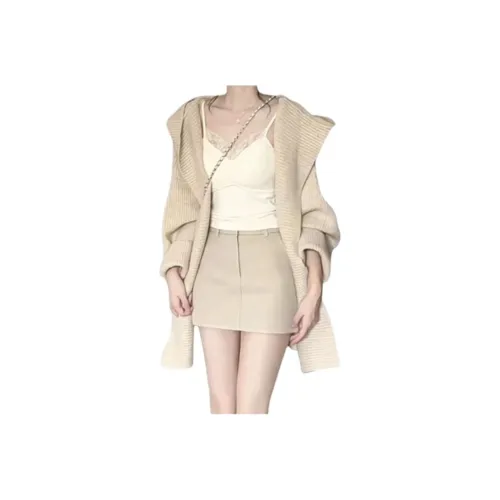 AURORA MUSE Трикотажная ткань Кардиган+Майка+Юбка Женские Комплекты с юбкой