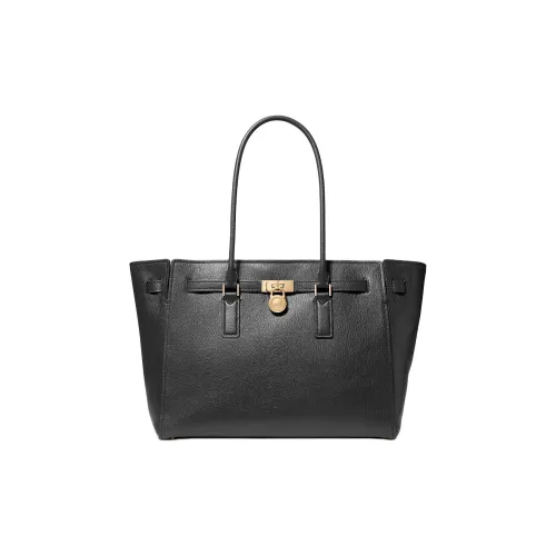 MICHAEL KORS Hamilton Series Кожа Тоут Сумка Сумка для покупок Сумка Большая Женская Черная