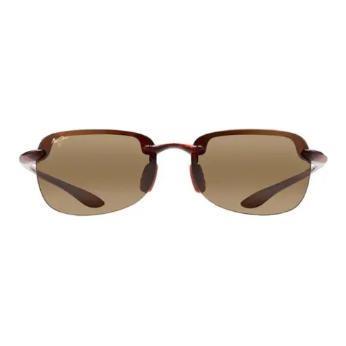 Maui Jim Поликарбонат Прямоугольные Солнцезащитные очки Унисекс Красный