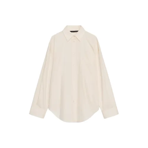 ZARA Светло-бежевые Женские Рубашки