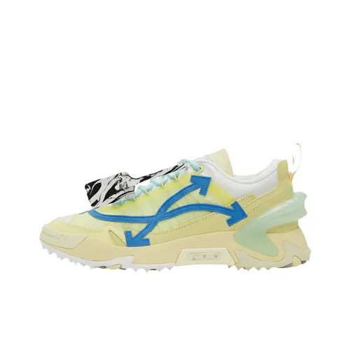 OFF Белый ODSY 2000 Низкий Топ Повседневная Обувь Мужская Желтая