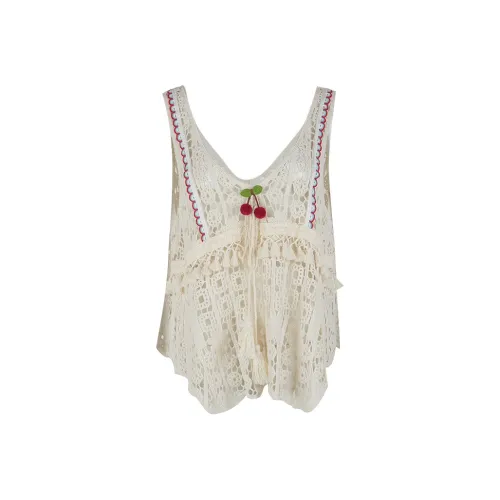 CLOUD SEASON COVER UP Трикотаж Богемный стиль Женский Одиночная упаковка Абрикос