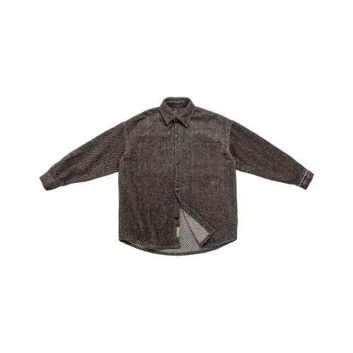 HYLHYL Коричневый Унисекс Рубашки