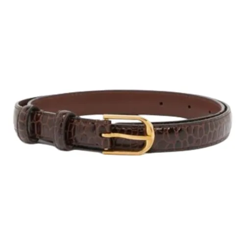 NILI LOTAN Телячья кожа Кожаные ремни Женские Темно-коричневый