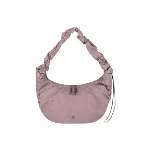 The North Face Нейлоновая сумка-хобо сумка через плечо большая женская серая и розовая