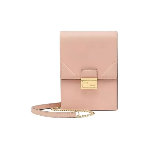 FENDI Телячья кожа Сумка через плечо Сумка на плечо Женская Розовая