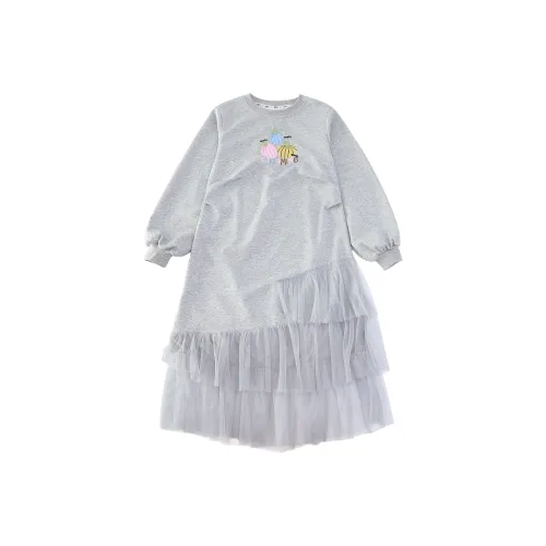 SUPEREDGE Дымчато-серый Платья для школьного возраста