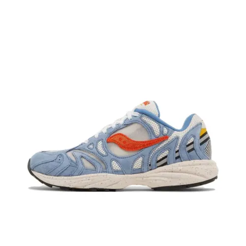 Saucony Grid Azura 2000 Беговые кроссовки Мужские Синие Оранжевые