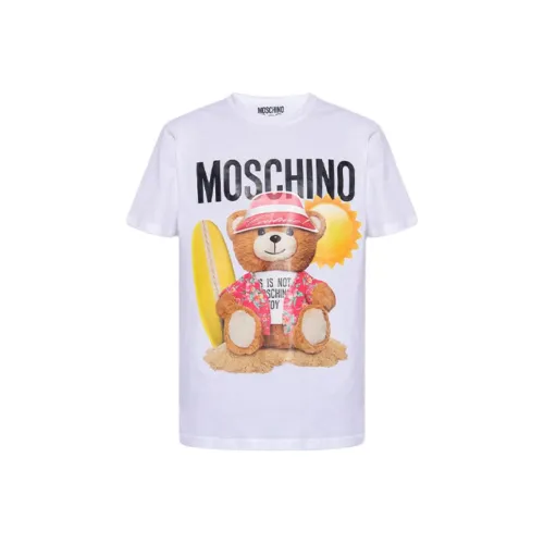 MOSCHINO Белая Мужская T-Рубашка