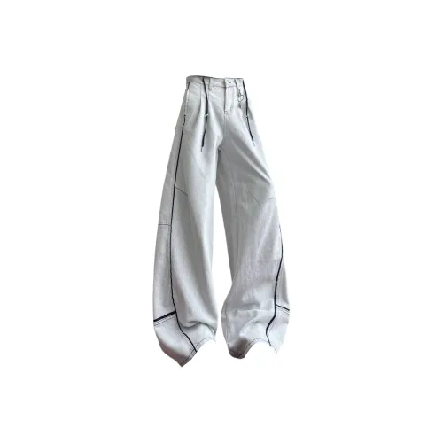 P8H9 Серый Унисекс Джинсы