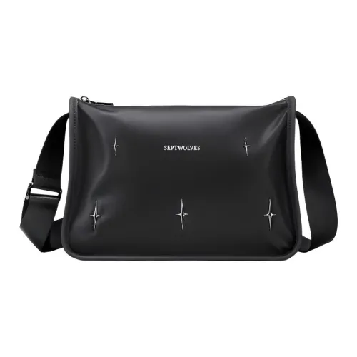 SEPTWOLVES Сумка через плечо сумка на плечо средний размер мужская черная