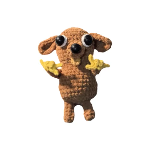 Cute Chip Мультяшный Чихуахуа Вязаные Ткани Креативный Crochet DIY Игрушки 10 см