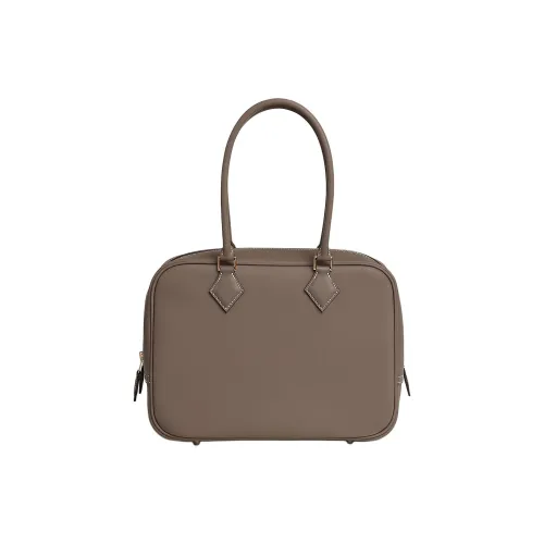 HERMES Plume Swift Телячья кожа Сумка Женская 18 этуп слоново-серый