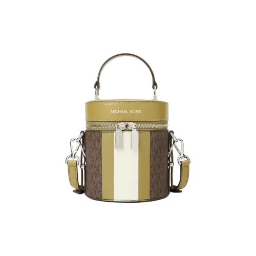 MICHAEL KORS Bedford Искусственная кожа Ведрообразная сумка Сумка через плечо Сумка среднего размера Женская Ванильный белый Травяной зеленый