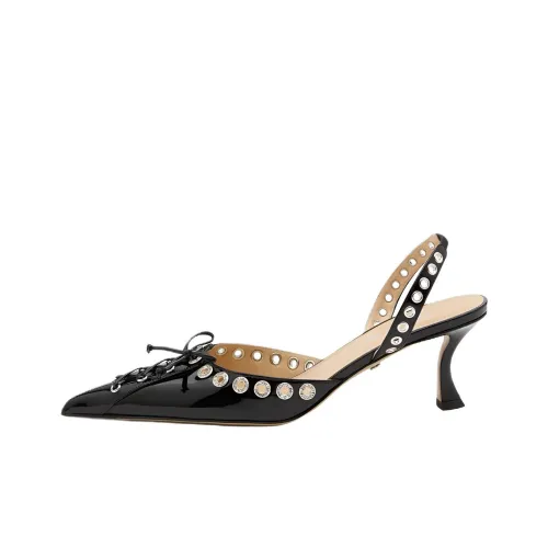 MACH MACH Узкий каблук Высокие каблуки 6,5 см Женские Черный