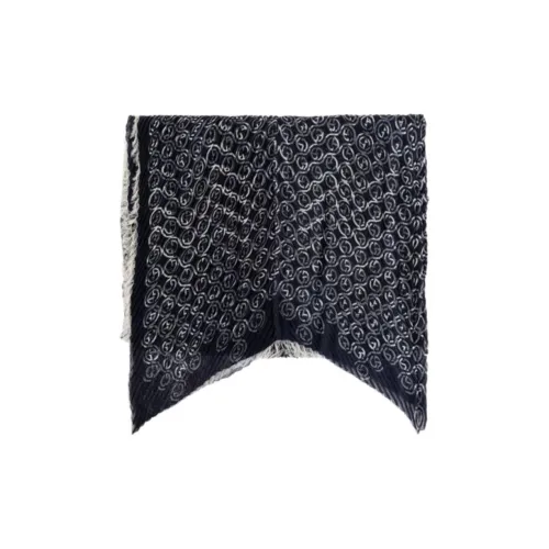 AMANI Кашемир Вязаные Шарфы Мужской Черный