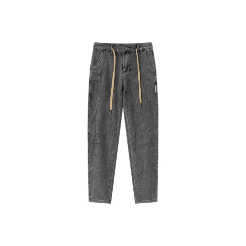 CAISEDI Серый Мужской Джинсы