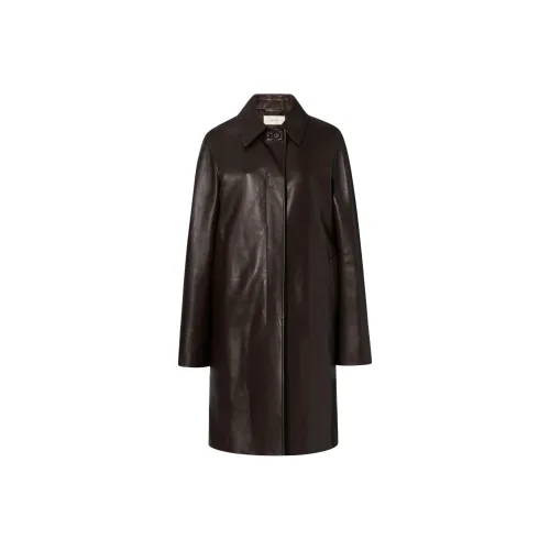 THE ROW Коричневый Женские Кожаные Куртки