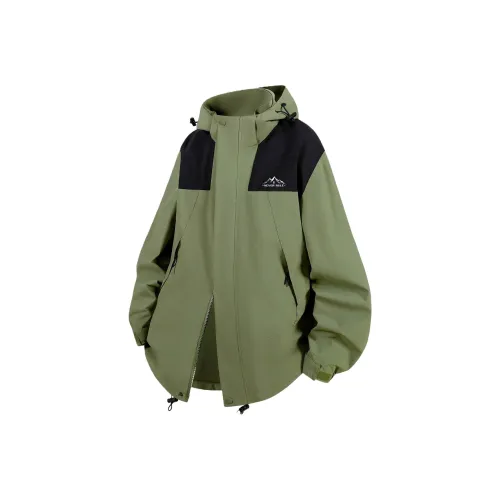 NEVER RULE Офис Повседневный Ветровка Унисекс