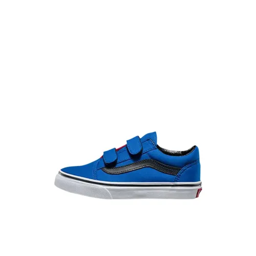 Vans Old Skool V Low Топ Детские Скейтбординги Синий Детский
