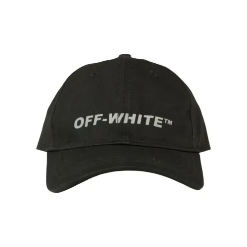 Off Белая хлопковая кепки для детей черный