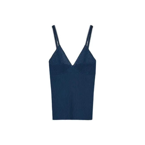 ZARA Морской синий Женские Топы