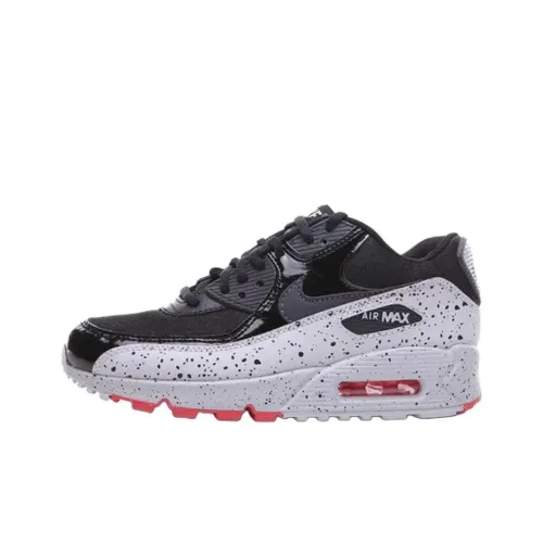 Nike Air Max 90 Беговые кроссовки Женские Белый Черный