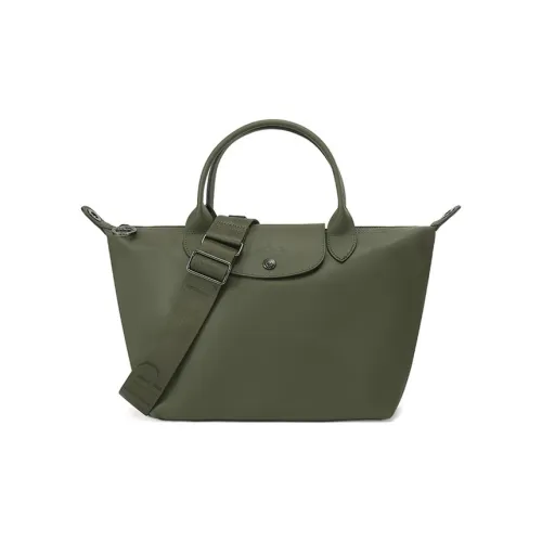 LONGCHAMP Le Pliage Xtra Корова Кожа Пельменная Сумка Сумка через плечо Сумка Маленькая Женская Армейский Зеленый