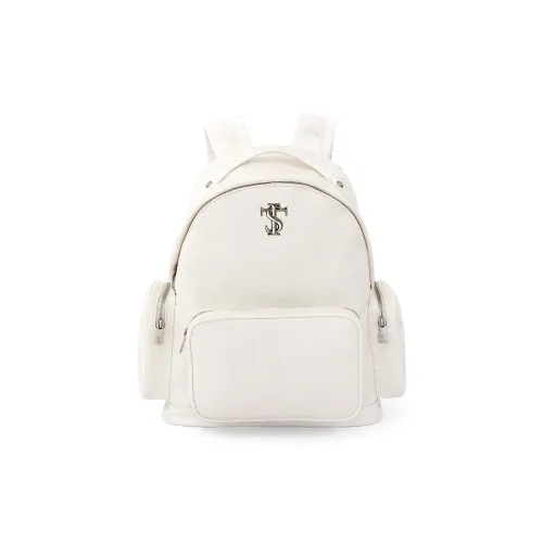 STK SMALL TOWN KID Тяжелый Змеиная кожа с принтом Рюкзак Унисекс Экрю