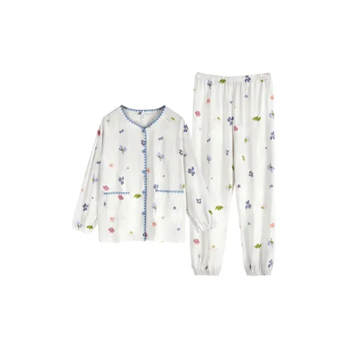 Xuan Liang 64287 Flowing Облачный белый Женские Пижамные комплекты