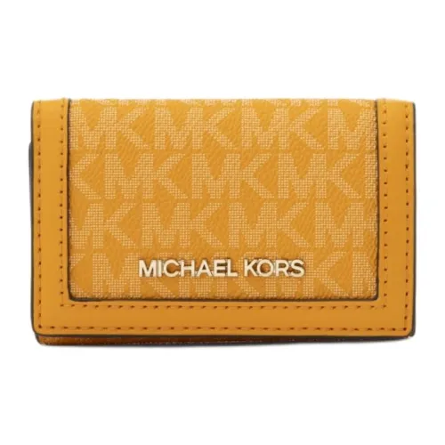 MICHAEL KORS Jet Set Travel Покрытый холст Key Pouch Маленький Женский Апельсин