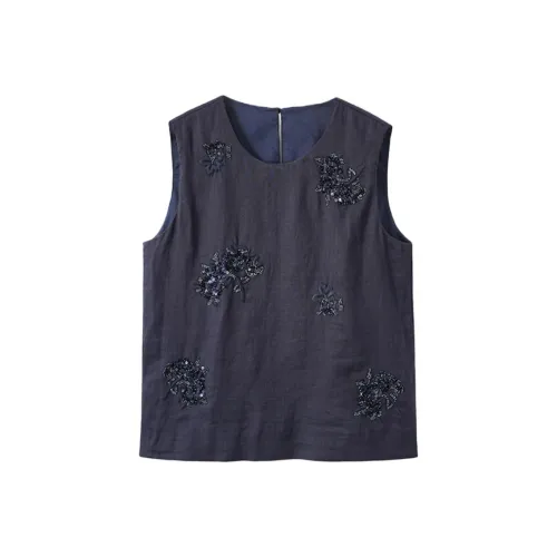 Musewave Цветочный 42 Шт Рами Тяжелый Ручная работа Бисерная Вышитая Люксовая Майка Жилет Женские